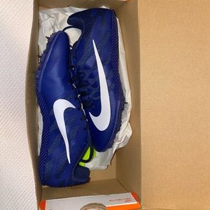 Blue Nike Spikes